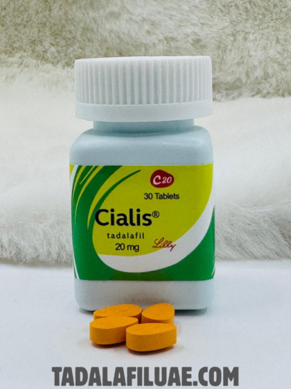 Cialis 20mg tadalafil tablets bottle 30 tablets erectile dysfunction treatment UAE