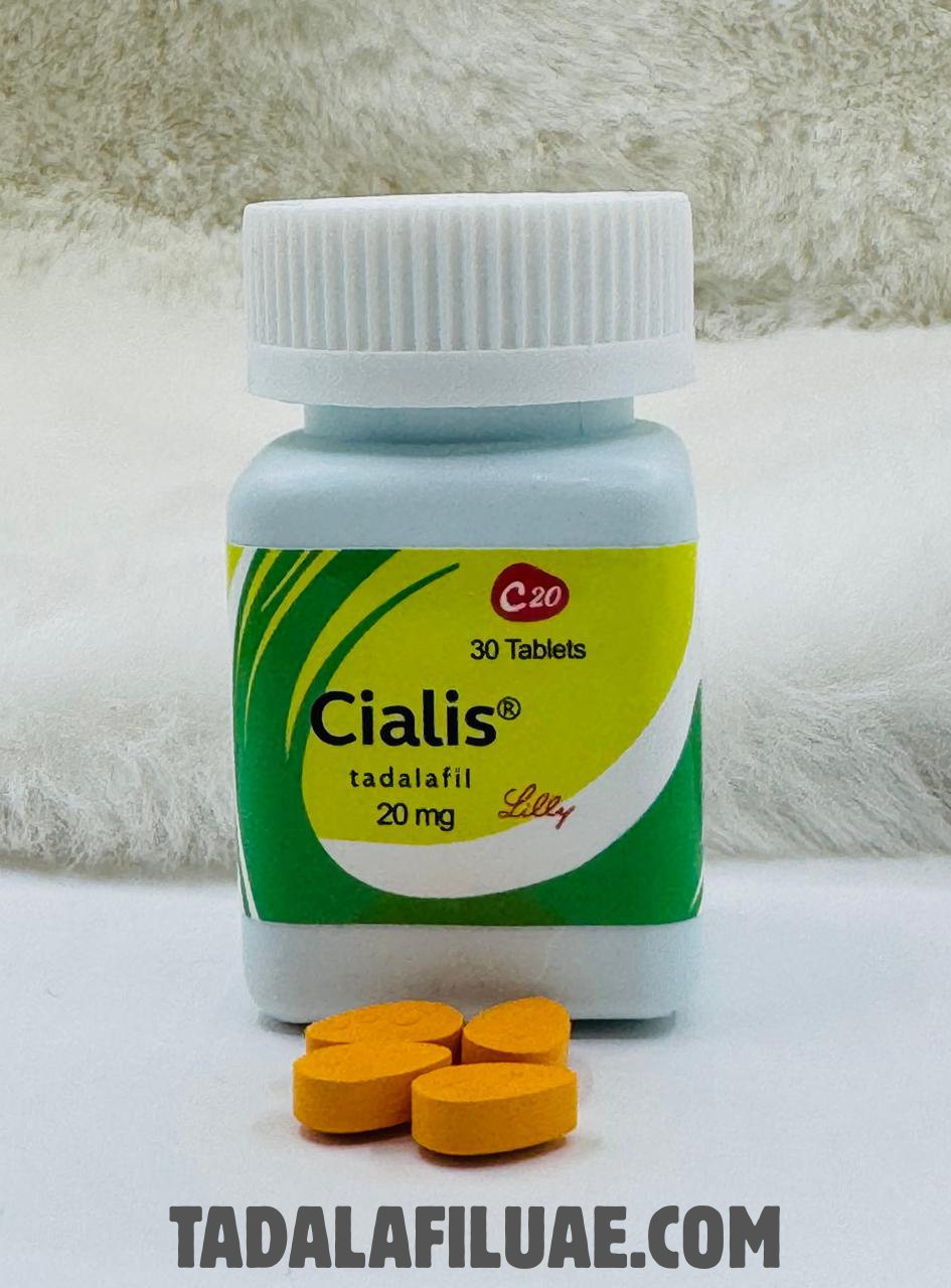 Cialis 20mg tadalafil tablets bottle 30 tablets erectile dysfunction treatment UAE