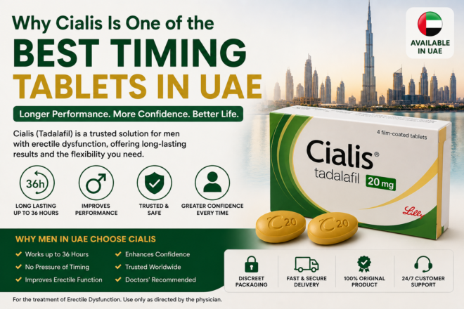 Why Cialis is one of the best timing tablets in UAE for erectile dysfunction treatment
