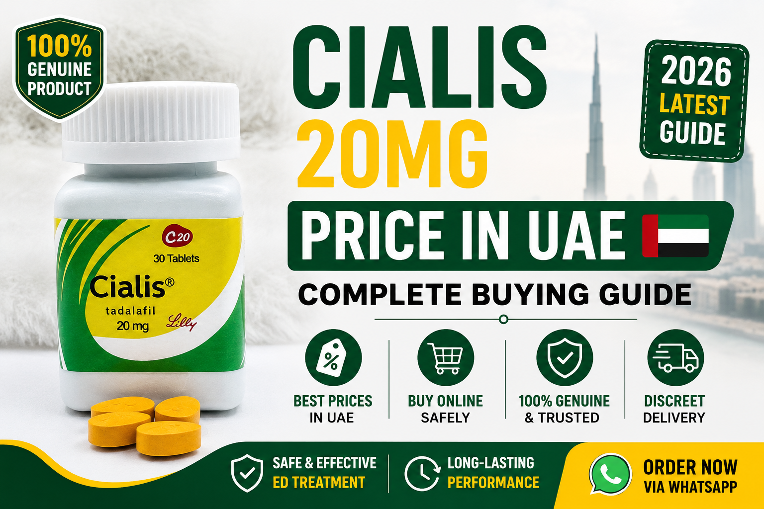 Cialis 20mg price in UAE complete buying guide 2026